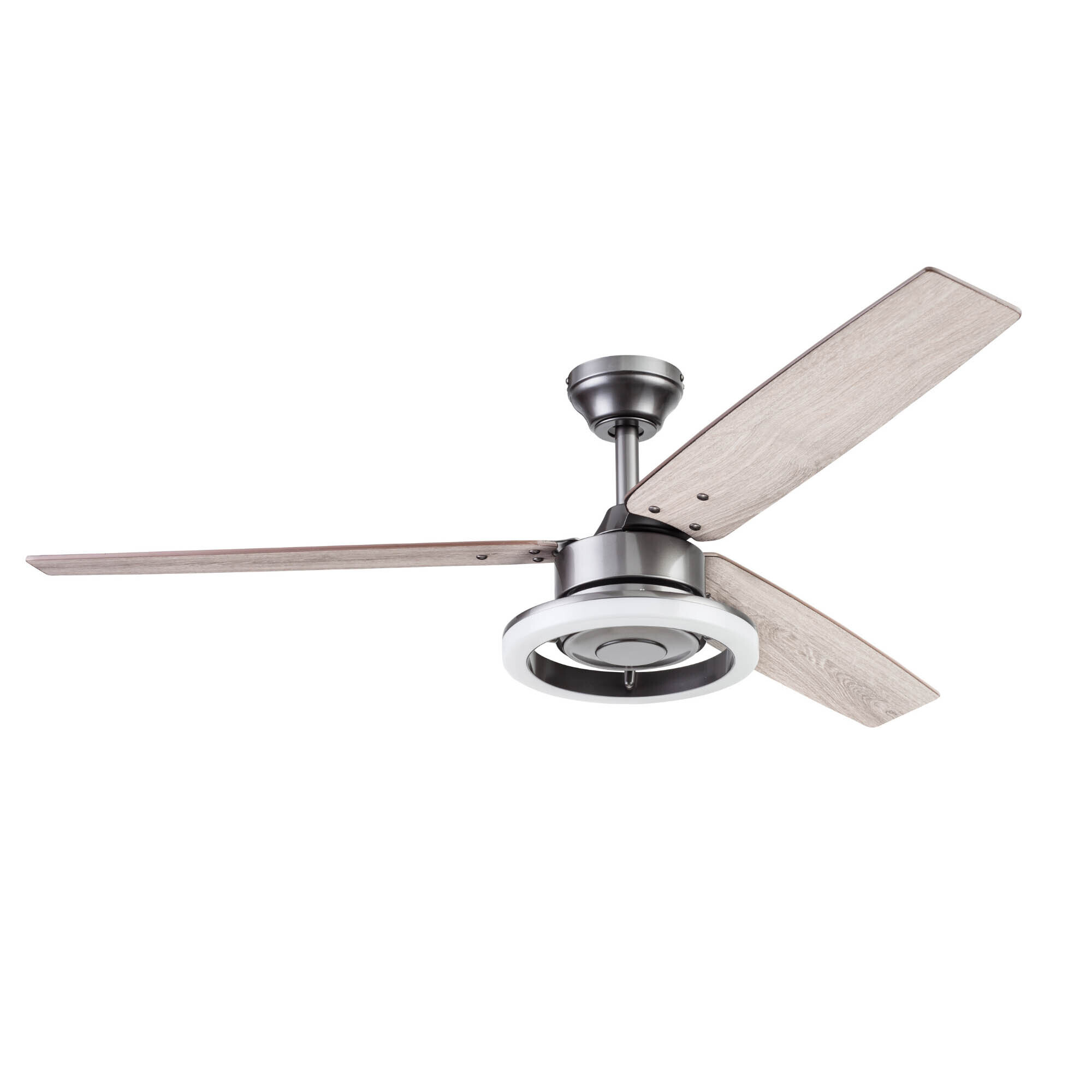 Honeywell, 52in. Orbis Remote Control Ceiling Metal, Fan Diameter 52 in, Fan Blade Span 50-54 Air Delivery 4515 cfm, Model# 51488
